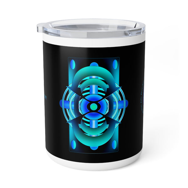 The Creative Art Series: Classic Blue Insulated Coffee Mug, 10oz