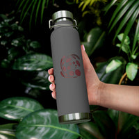 Spiral Red Copper Vacuum Insulated Bottle, 22oz