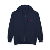 Purple Sun Unisex Heavy Blend™ Full Zip Hooded Sweatshirt