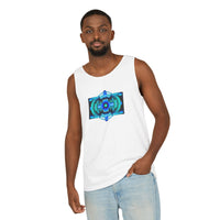 Classic Blue Unisex Garment-Dyed Tank Top
