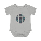 Teal Hex Infant Baby Rib Bodysuit