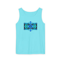 Classic Blue Unisex Garment-Dyed Tank Top