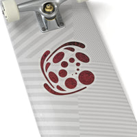 Spiral Red Kiss-Cut Stickers