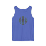 Teal Hex Unisex Garment-Dyed Tank Top