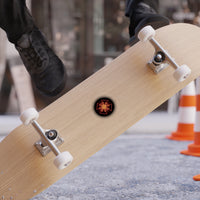 Orange Star Transparent Outdoor Stickers, Die-Cut, 1pcs