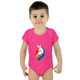 Lily the Unicorn Infant Baby Rib Bodysuit