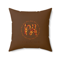 Penelope the Pumpkin Spun Polyester Square Pillow