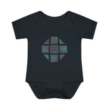 Teal Hex Infant Baby Rib Bodysuit