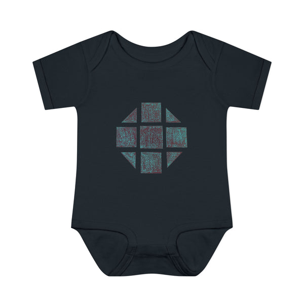 Teal Hex Infant Baby Rib Bodysuit