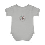Spiral Red Infant Baby Rib Bodysuit