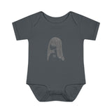 Graphite Lucy Infant Baby Rib Bodysuit
