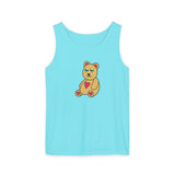 Peri Bear Unisex Garment-Dyed Tank Top