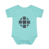 Teal Hex Infant Baby Rib Bodysuit