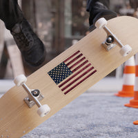 American Flag Transparent Outdoor Stickers, Die-Cut, 1pcs