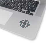 Teal Hex Kiss-Cut Stickers