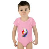 Lily the Unicorn Infant Baby Rib Bodysuit