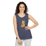 Peri Bear Unisex Garment-Dyed Tank Top