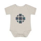 Teal Hex Infant Baby Rib Bodysuit