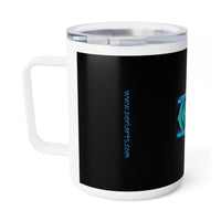 Classic Blue Insulated Coffee Mug, 10oz