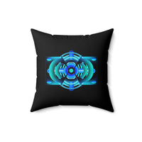 Classic Blue Spun Polyester Square Pillow