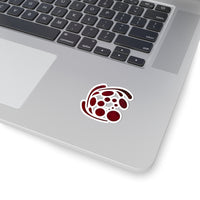 Spiral Red Kiss-Cut Stickers