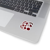 Spiral Red Kiss-Cut Stickers