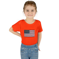 AMerican Flag Infant Baby Rib Bodysuit