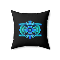Classic Blue Spun Polyester Square Pillow