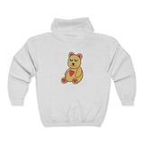 Peri Bear Unisex Heavy Blend™ Full Zip Hooded Sweatshirt