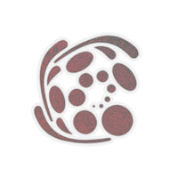 Spiral Red Kiss-Cut Stickers