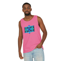 Classic Blue Unisex Garment-Dyed Tank Top