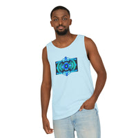 Classic Blue Unisex Garment-Dyed Tank Top