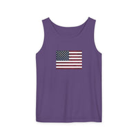 American Flag Unisex Garment-Dyed Tank Top