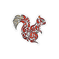 Squirrel Transparent Outdoor Stickers, Die-Cut, 1pcs