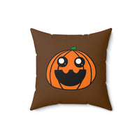Penelope the Pumpkin Spun Polyester Square Pillow