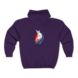 Lily the Unicorn Unisex Heavy Blend™ Full Zip Hooded Sweatshirt