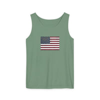 American Flag Unisex Garment-Dyed Tank Top