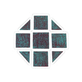 Teal Hex Kiss-Cut Stickers
