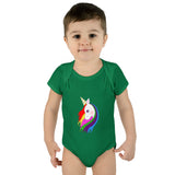 Lily the Unicorn Infant Baby Rib Bodysuit