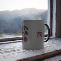 Spiral Red  Color Morphing Mug, 11oz