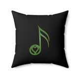 Rhyan's Note Spun Polyester Square Pillow