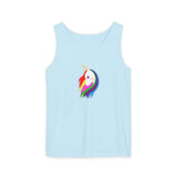 Lily the Unicorn Unisex Garment-Dyed Tank Top