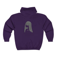 Graphite Lucy Unisex Heavy Blend™ Full Zip Hooded Sweatshirt