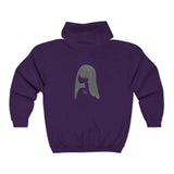Graphite Lucy Unisex Heavy Blend™ Full Zip Hooded Sweatshirt