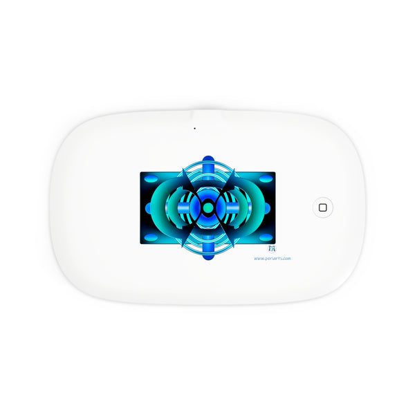 Classic Blue UV Phone Sanitizer and Wireless Charging Pad