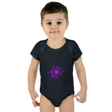 Purple Sun Infant Baby Rib Bodysuit