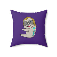 Sandy the Sloth Spun Polyester Square Pillow