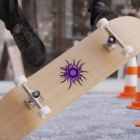 Purple Sun Transparent Outdoor Stickers, Die-Cut, 1pcs