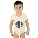 Teal Hex Infant Baby Rib Bodysuit