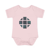 Teal Hex Infant Baby Rib Bodysuit